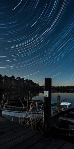 Sterrensporen boven het Groot Kolkven