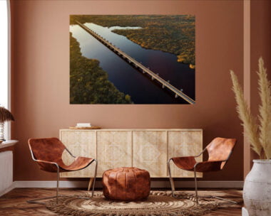Ruud Engels | Photography | Zonsondergang bij de Moerputtenbrug | Werk aan de Muur